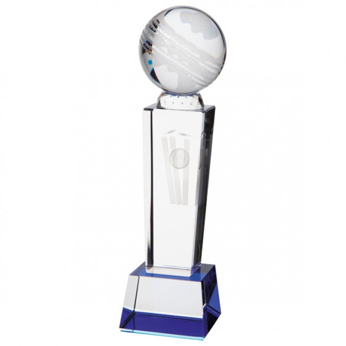 Tribute Cricket Crystal Award -220MM